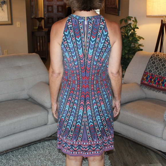 Art Deco/ Mid Century Modern Style Dress - Picture 2 of 6